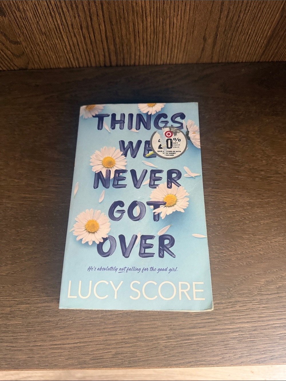 Things We Never Got Over by Lucy Score - Light Blue Floral Paperback